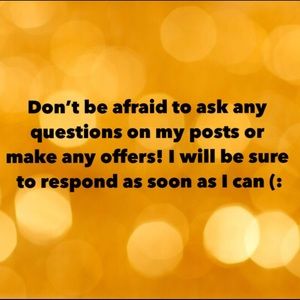 All my items are either new or hardly worn (: